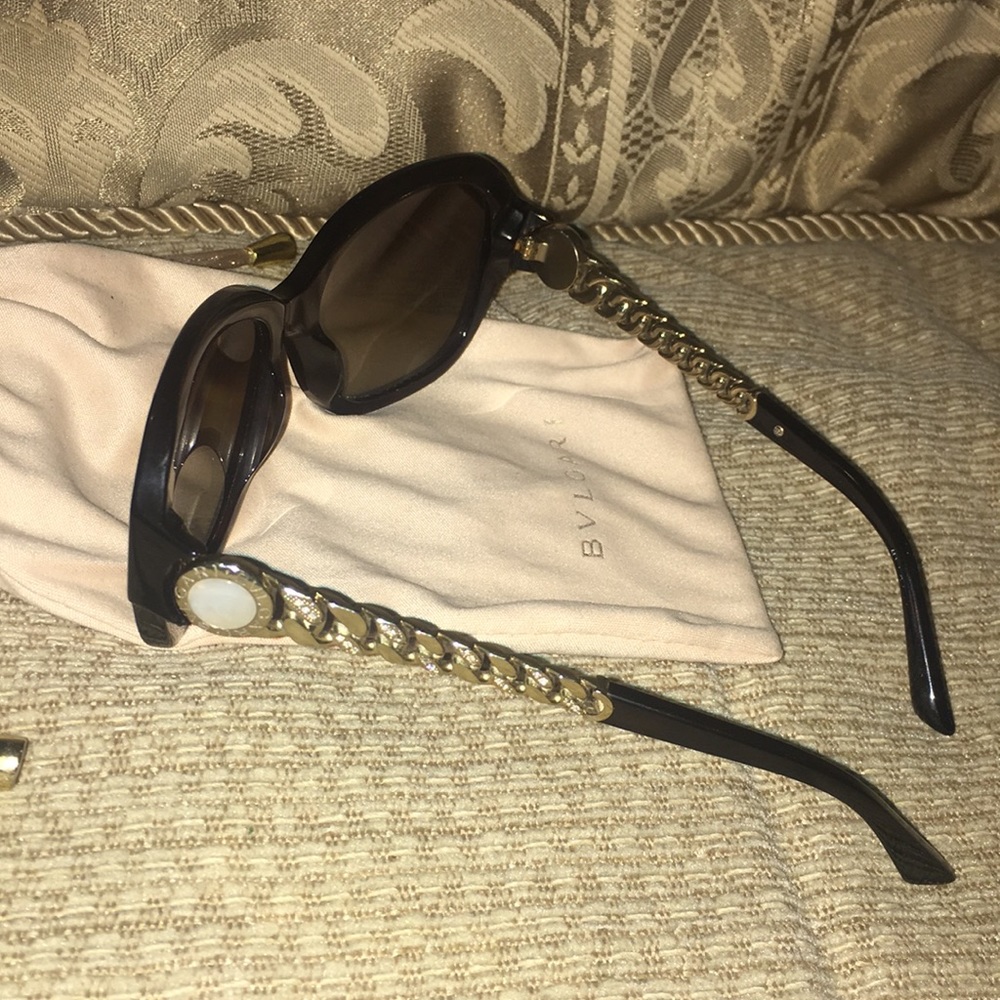 EUC BVLGARI Polarized Mother of Pearl Sunglasses - Picture 6 of 16